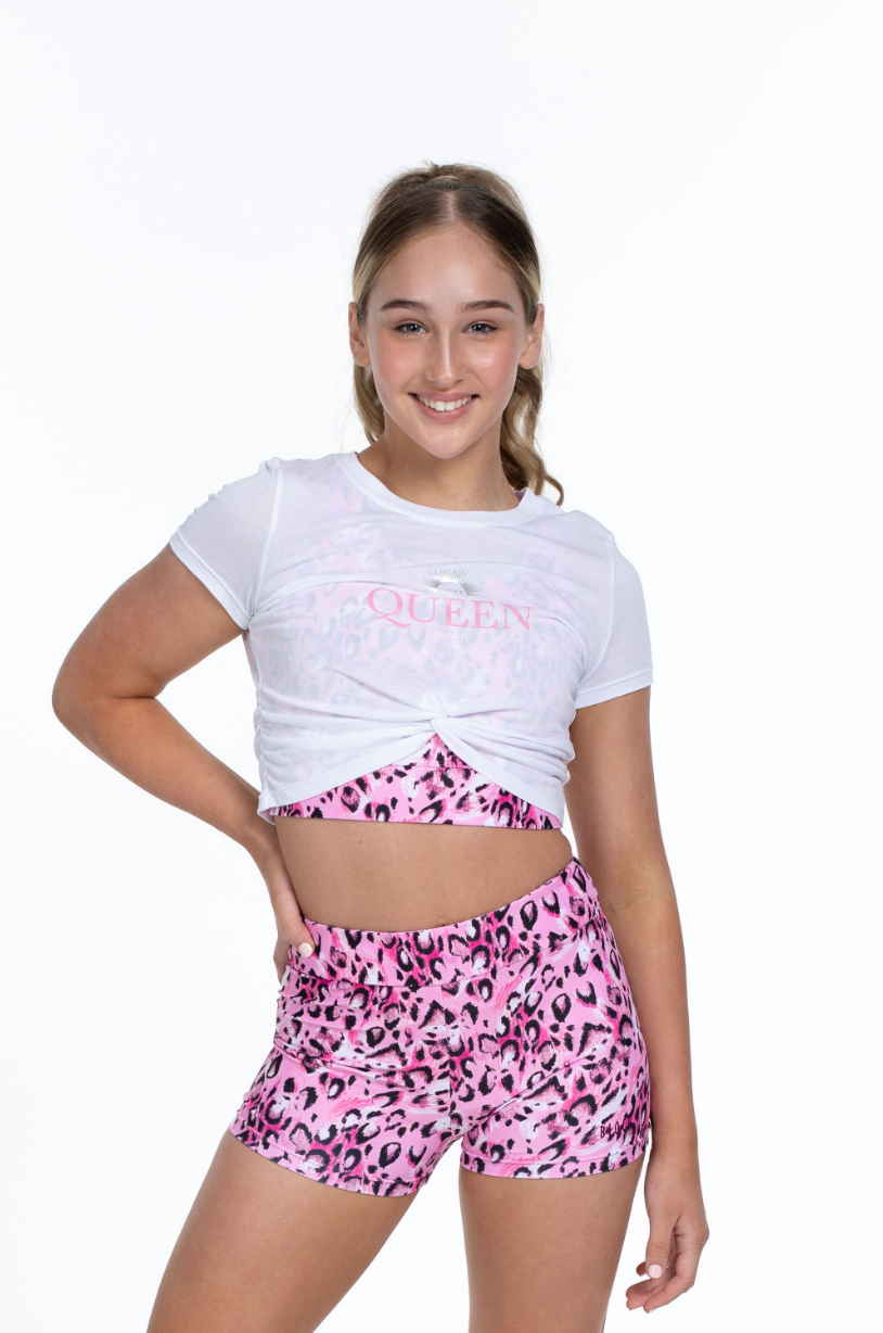 Bloch x Flo Active Mock Tie Crop Tee FM813