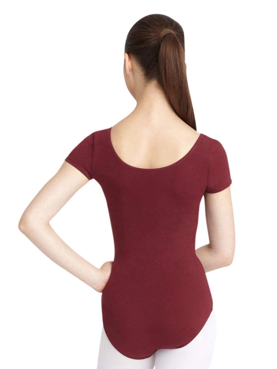 Burgundy Scoop Back Bodysuit